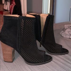 Lucky Brand open toed booties